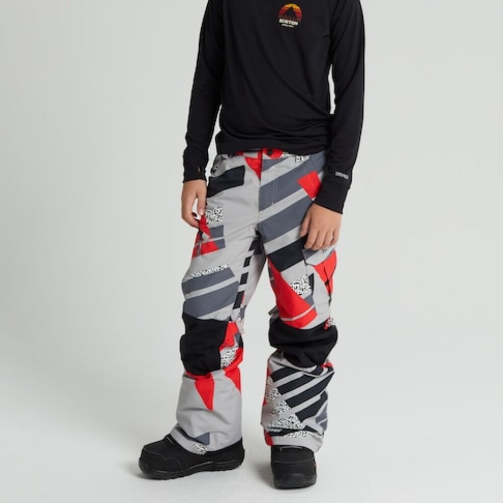 Burton Kids Snow Pants - Red, Black, Gray